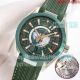 New Omega Watch - Aqua Terra Worldtimer Clone 8500 Watch Green Rubber Strap (3)_th.jpg
